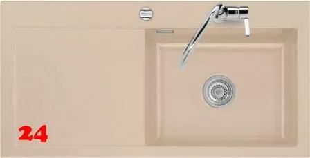 Systemceram KeraDomo MERA 100-SL-BASIC Keramiksple / Einbausple in Standardfarben fr die Kche