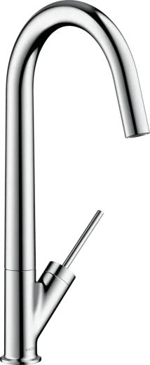 AXOR Kchenarmatur Starck Chrom Einhebelmischer 300 mit Festauslauf und Joystick-Bedienung Schwenkbereich einstellbar (10822000)