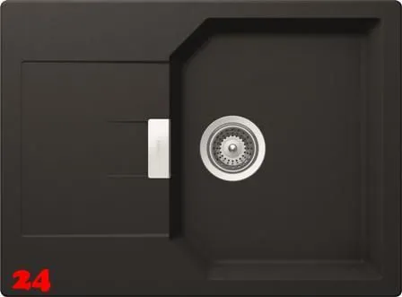 SCHOCK Kchensple Manhattan D-100S Cristalite Granitsple / Einbausple Basic Line mit Drehexcenter