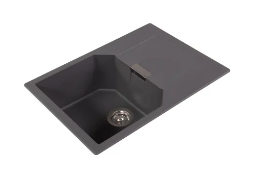 SCHOCK Kchensple Manhattan D-100S Cristalite Granitsple / Einbausple Basic Line mit Drehexcenter