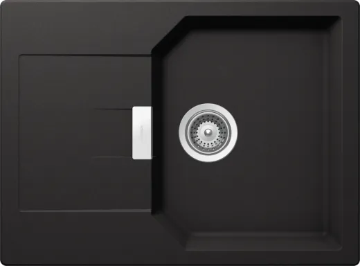 SCHOCK Kchensple Manhattan D-100S Cristalite Granitsple / Einbausple Basic Line mit Drehexcenter