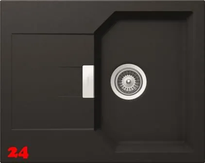 SCHOCK Kchensple Manhattan D-100XS Cristalite Granitsple / Einbausple Basic Line mit Drehexcenter