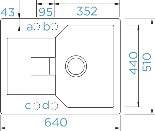 SCHOCK Kchensple Manhattan D-100XS Cristalite Granitsple / Einbausple Basic Line mit Drehexcenter