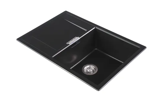 ❎ SCHOCK Kchensple Mono D-100 Cristadur Nano-Granitsple / Einbausple mit Drehexcenter