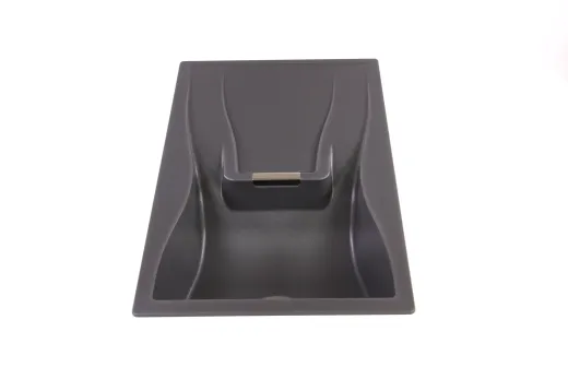 SCHOCK Kchensple Waterfall D-100 Cristadur Nano-Granitsple / Einbausple mit Drehknopfventil