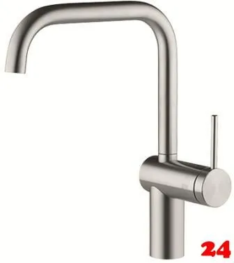 KWC Kchenarmatur Livello 10.231.013.700FL Einhebelmischer Edelstahl massiv mit Festauslauf (122298)