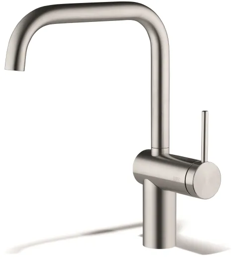 KWC Kchenarmatur Livello 10.231.013.700FL Einhebelmischer Edelstahl massiv mit Festauslauf (122298)