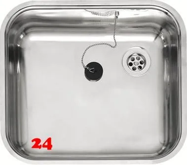 REGINOX Kchensple L18 4035 SK 10cm Einbausple Edelstahl 3 in 1 mit Flachrand OHNE berlauf Barrierefrei