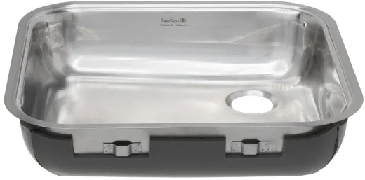 REGINOX Kchensple L18 4035 SK 10cm Einbausple Edelstahl 3 in 1 mit Flachrand OHNE berlauf Barrierefrei