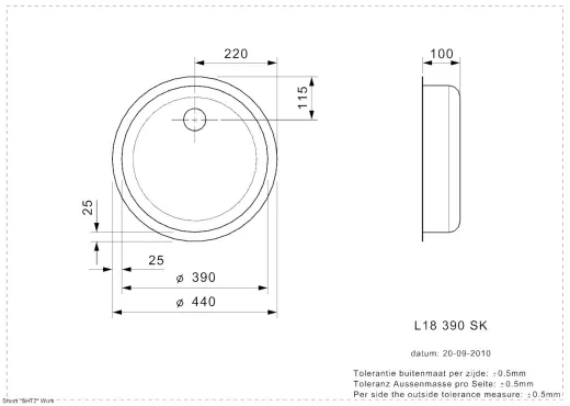 ✅ REGINOX Clean & Care L18 390 VP-CC 10cm Tief Einbausple Edelstahl mit Flachrand 3 in 1 Rundbecken ohne berlauf medizinischer Bereich unterfahrbar Barrierefrei*