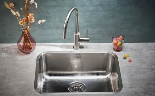 ✅ REGINOX K�chensp�le IB 5040 (L) OKG Einbausp�le Edelstahl 3 in 1 mit Flachrand Siebkorb als Stopfenventil