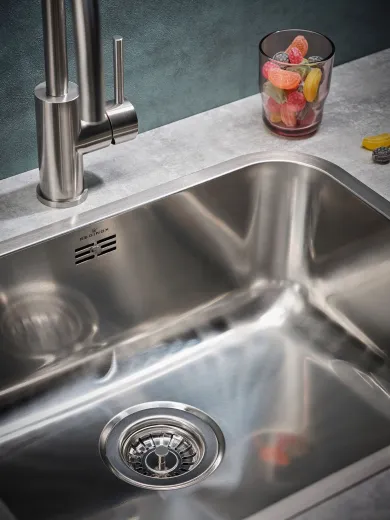 ✅ REGINOX K�chensp�le IB 5040 (L) OKG Einbausp�le Edelstahl 3 in 1 mit Flachrand Siebkorb als Stopfenventil