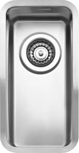 REGINOX Kchensple Ohio 18x40 (L) OKG Einbausple Edelstahl 3 in 1 mit Flachrand Siebkorb als Stopfenventil