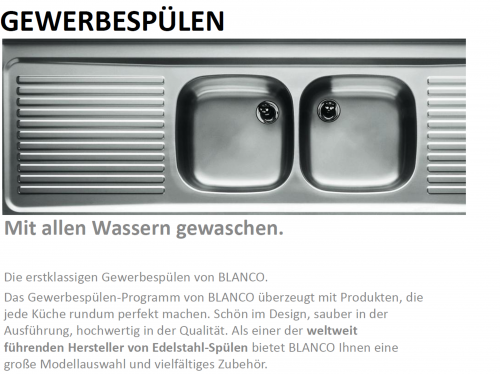 B.PRO W 5,5x4,5x1,5 Handwaschbecken / Edelstahlbecken fr Wandmontage mit berlaufprgung [505170]
