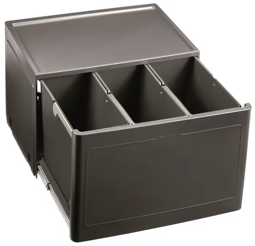 BLANCO Botton Pro 60/3 Automatic Abfallsystem zum Einbau hinter Drehtren mit Trmitnehmer ab 60cm Unterschrank