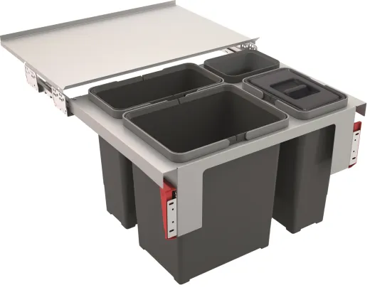 FRANKE Sorter Garbo 60-3 Einbau-Abfallsammler / Mlltrennsystem in 3-fach Trennung Frontauszug