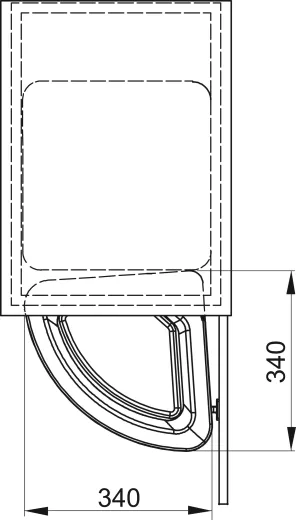 FRANKE Sorter Pivot Einbau-Abfallsammler / Mlltrennsystem in 1-/2-fach Trennung hinter Drehtr