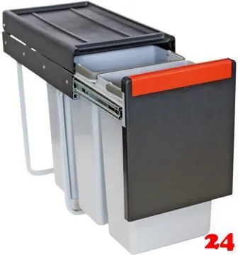 FRANKE Sorter Cube 30-3 Einbau-Abfallsammler / Mlltrennsystem in 3-fach Trennung hinter Drehtr