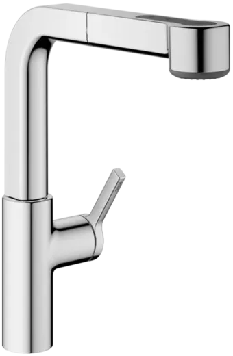 KWC Kchenarmatur Ava 2.0 10.461.002.000FL Einhebelmischer Chrom mit Zugauslauf und Brausefunktion (125373)