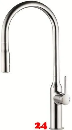 KWC Kchenarmatur Sin 10.261.002.000FL Einhebelmischer Chrom mit Zugauslauf und Brausefunktion (122282)