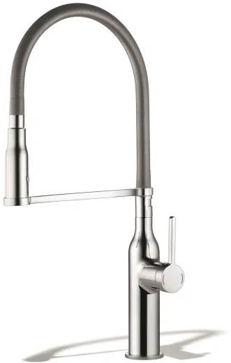 KWC Kchenarmatur Sin Highflex CR 10.261.432.000FL Einhebelmischer Chrom mit Pendelbrause (122280)