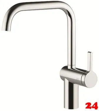KWC Kchenarmatur Livello 10.231.013.000FL Einhebelmischer Chrom mit Festauslauf (122297)