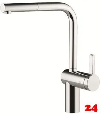 KWC Kchenarmatur Livello 10.231.103.000FL Einhebelmischer Chrom mit Zugauslauf (122295)