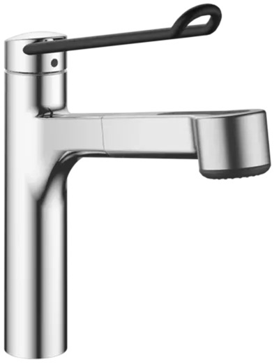 KWC Vita Pro 2.0 10.521.033.000LLFL Einhebelmischer Chrom mit Zugauslauf mit Brause geeignet Medizinischer Bereich (125248)