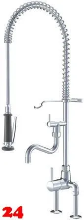 KWC Gastro CR 24.503.114.000-A200-SB Einhebelmischer Gewerbe mit Pendelbrause fr die Profikche (121294)