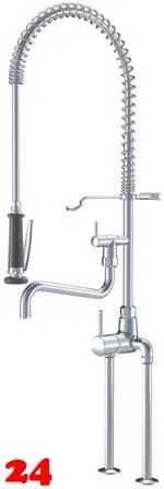 KWC Gastro CR 24.503.126.000-A300-SB Einhebelmischer Gewerbe mit Pendelbrause fr die Profikche (121297)