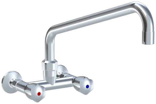 KWC Gastro CR K.24.42.24.000C86-A450-WA Zweigriffmischer Gewerbe Wandarmatur fr die Profikche (118406)