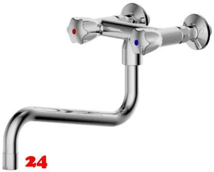 KWC Gastro CR K.24.42.13.000C86-A300-WA Zweigriffmischer Gewerbe Wandarmatur fr die Profikche (124036)