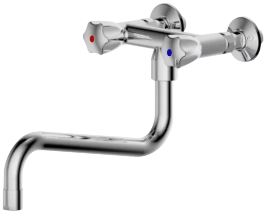 KWC Gastro CR K.24.42.13.000C86-A300-WA Zweigriffmischer Gewerbe Wandarmatur fr die Profikche (124036)