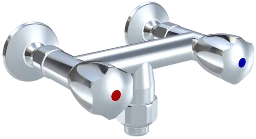 KWC Gastro CR K.24.42.19.000C86-WA Zweigriffmischer Gewerbe Wandarmatur fr die Profikche (118401)