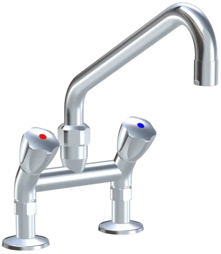 KWC Gastro CR K.24.42.41.000C74-C345 Zweigriffmischer Gewerbe Gastroarmatur fr die Profikche (118411)