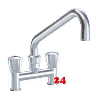 KWC Gastro CR K.24.42.E1.000C35-C305 Zweigriffmischer Gewerbe Gastroarmatur fr die Profikche (105823)