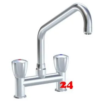 KWC Gastro CR K.24.42.K3.000C34-A250 Zweigriffmischer Gewerbe Gastroarmatur fr die Profikche (105826)