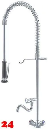 KWC Gastro CR K.24.41.61.000C06-SB Zweigriffmischer Gewerbe mit Pendelbrause fr die Profikche (105093)