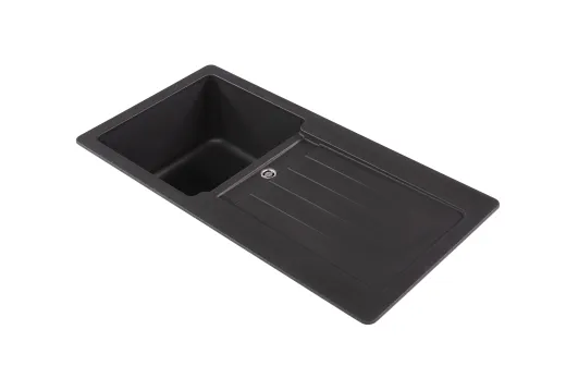 SCHOCK Kchensple Typos D-100S Cristalite Granitsple / Einbausple Basic Line mit Drehexcenter