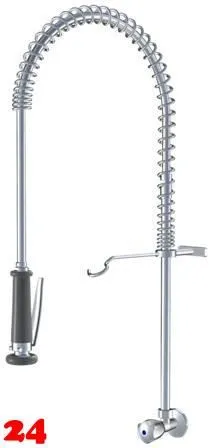 KWC Gastro CR K.24.40.70.000C34-SB-WA Eingriff Wandventil mit Pendelbrause fr die Profikche (100961)