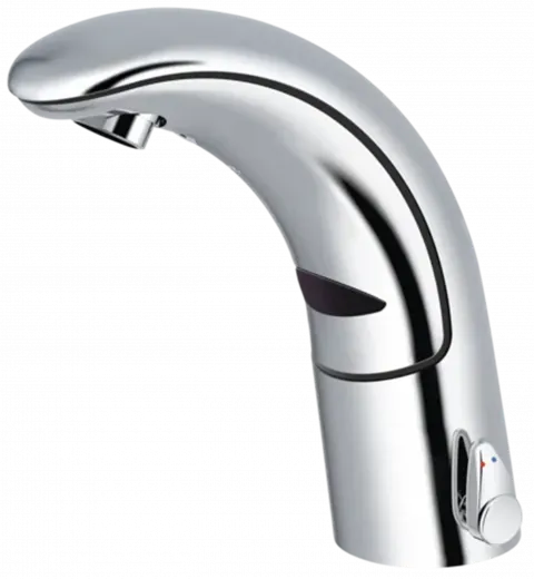 KWC IQUA Tronic K.12.JK.52N000N23 Automatik Armatur Chrom Infrarotsensorik berhrungslos Waschtisch Niederdruck (K.12.JK.52N000N23)