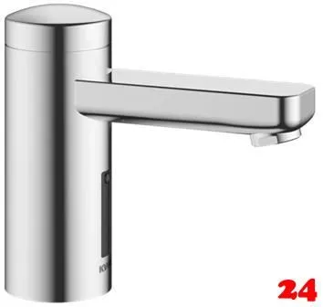 KWC IQUA 12.696.061.000 Automatik Armatur Waschtisch Chrom Infrarotsensorik opto-elektronisch gesteuert mit Batteriebetrieb (3600012551)