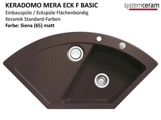 Systemceram KeraDomo MERA ECK-BASIC-FL Keramiksp�le / Eckp�le f�r die fl�chenb�ndige Montage
