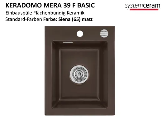 Systemceram KeraDomo MERA 39-BASIC-FL Keramiksple / Einbausple fr die flchenbndige Montage