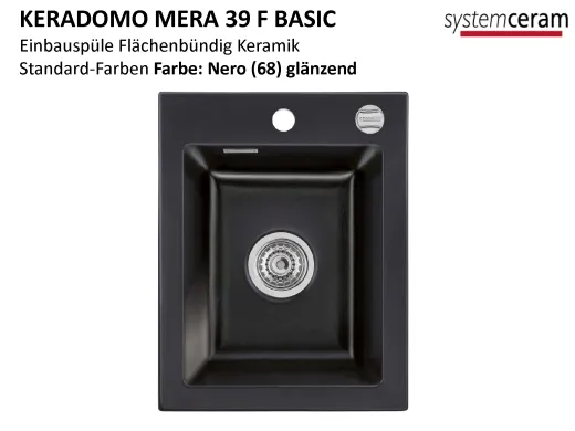 Systemceram KeraDomo MERA 39-BASIC-FL Keramiksple / Einbausple fr die flchenbndige Montage