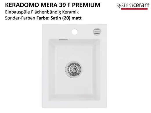 Systemceram KeraDomo MERA 39-PREMIUM-FL Keramiksple / Einbausple fr die flchenbndige Montage