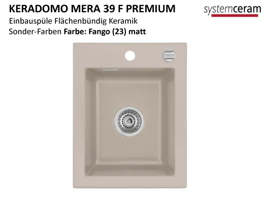 Systemceram KeraDomo MERA 39-PREMIUM-FL Keramiksple / Einbausple fr die flchenbndige Montage