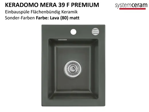 Systemceram KeraDomo MERA 39-PREMIUM-FL Keramiksple / Einbausple fr die flchenbndige Montage