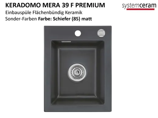 Systemceram KeraDomo MERA 39-PREMIUM-FL Keramiksple / Einbausple fr die flchenbndige Montage