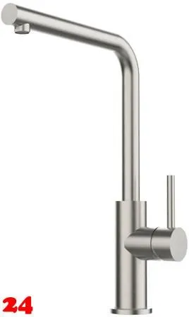 Systemceram KeraDomo Küchenarmatur Skiva Edelstahl massiv Einhebelmischer mit Festauslauf 360° schwenkbar Systemceram KeraDomo Küchenarmatur Skiva Edelstahl massiv Einhebelmischer mit Festauslauf 360° schwenkbar